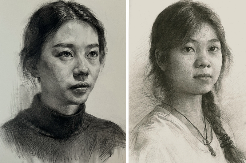 画室素描头像