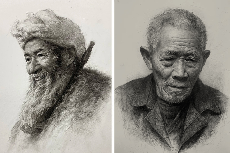 画室素描头像